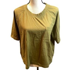 Pendleton Women’s Crop T-Shirt Olive Green Size XL